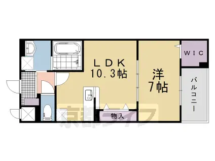 メゾン・ド・エフ(1LDK/2階)の間取り写真