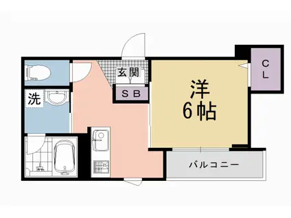 京阪電気鉄道京阪線 清水五条駅 徒歩4分 4階建 新築(1K/3階)の間取り写真
