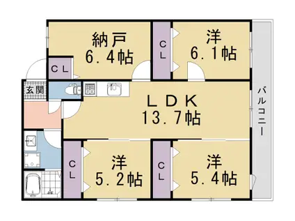 京都市烏丸線 九条駅(京都) 徒歩1分 3階建 新築(3SLDK/1階)の間取り写真