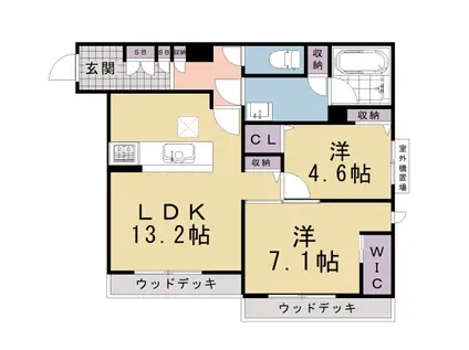 阪急電鉄京都線 桂駅 徒歩11分 2階建 新築(2LDK/1階)の間取り写真