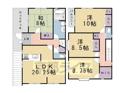 叡山電鉄 八瀬比叡山口駅 徒歩25分 2階建 築12年(4LDK)の間取り写真