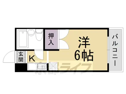 MOUNTAIN(1K/2階)の間取り写真