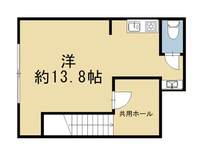 阪急電鉄京都線 京都河原町駅 徒歩9分 3階建 新築(ワンルーム/2階)の間取り写真