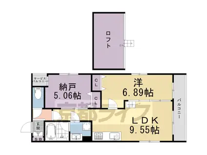 FOREST GARDEN 室町御池(1SLDK/5階)の間取り写真