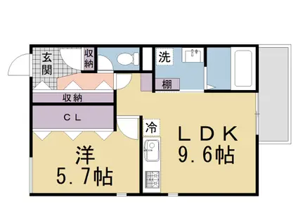 京阪電気鉄道宇治線 六地蔵駅(京阪) 徒歩5分 3階建 新築(1LDK/1階)の間取り写真