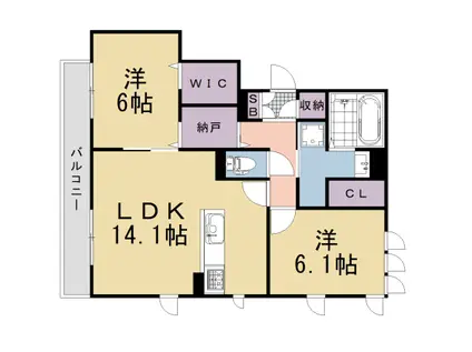 阪急電鉄京都線 東向日駅 徒歩15分 2階建 新築(2LDK/1階)の間取り写真