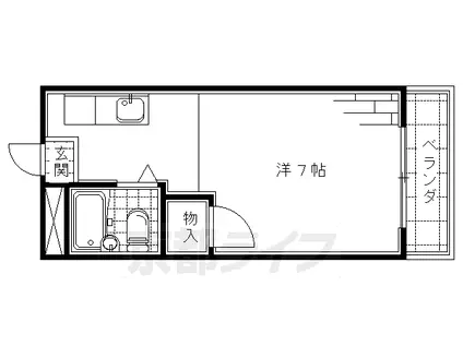 コスモハイツ(1K/1階)の間取り写真