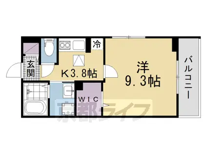 京阪電気鉄道京阪線 樟葉駅 徒歩24分 2階建 新築(1K/1階)の間取り写真