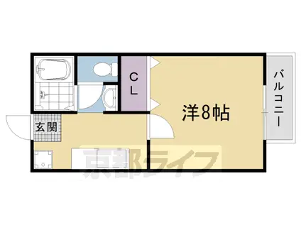 ソフィアガーデン A棟・B棟(1K/1階)の間取り写真