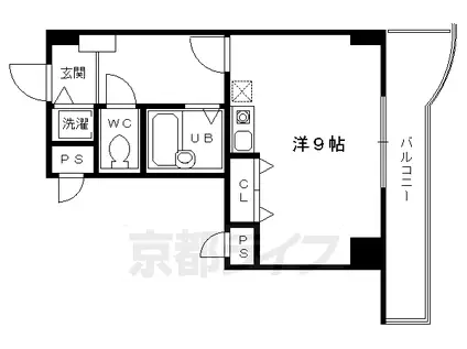 CASA EMON(1K/6階)の間取り写真