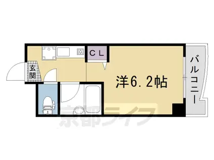 サンクチュアリ(1K/3階)の間取り写真