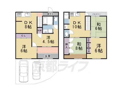 京福北野線 等持院・立命館大学衣笠キャンパス前駅 徒歩18分 2階建 築57年(5LDK)の間取り写真