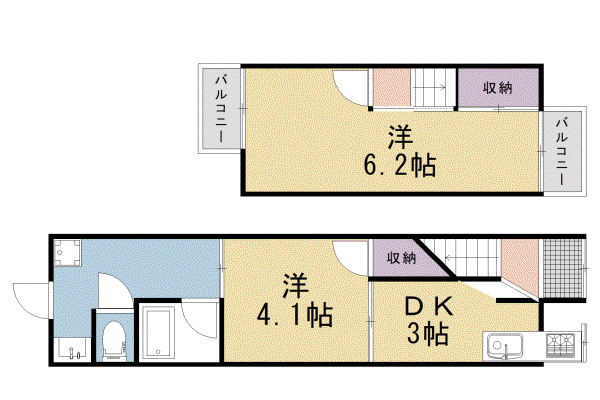 東海道本線 桂川駅(京都) 徒歩13分 2階建 築57年
