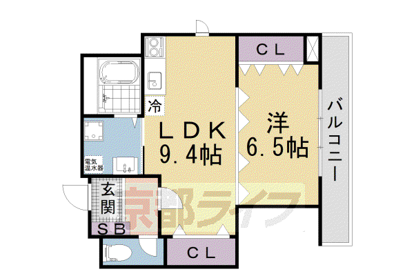 PERLA(1LDK/2階)の間取り写真