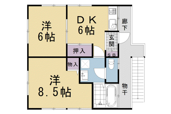 阪急電鉄京都線 桂駅 徒歩57分 2階建 築57年