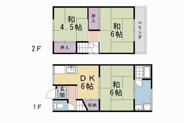 京阪電気鉄道京阪線 藤森駅 徒歩10分 2階建 築48年
