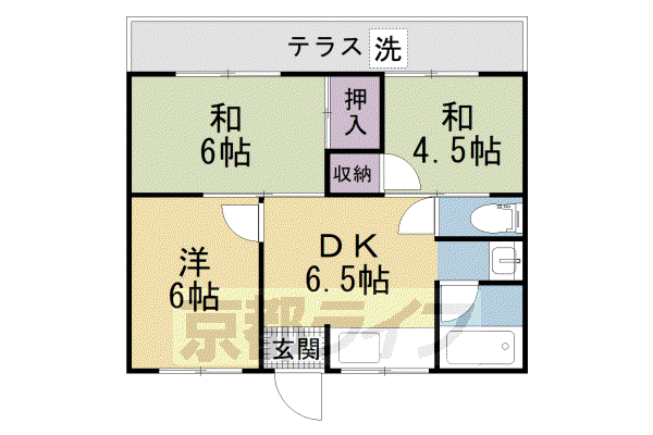 京阪電気鉄道京阪線 樟葉駅 徒歩25分 2階建 築48年