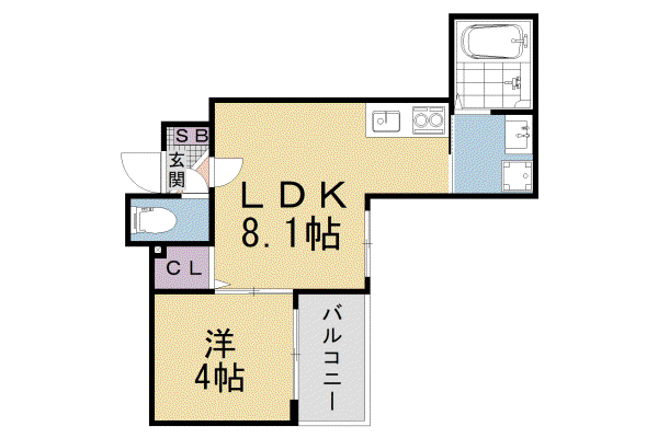 京都市東西線 山科駅 徒歩9分 3階建 築1年