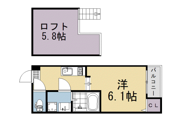 京阪電気鉄道京阪線 藤森駅 徒歩10分 2階建 築1年