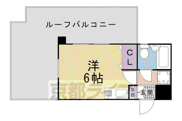 Mプラザ津田駅前(ワンルーム/6階)の間取り写真