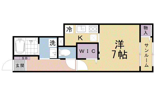 京都市東西線 東野駅(京都) 徒歩11分 2階建 新築(1K/1階)の間取り写真
