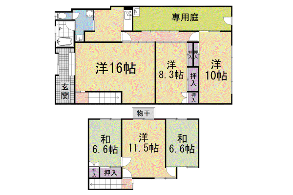 叡山電鉄 茶山・京都芸術大学駅 徒歩19分 2階建 築57年