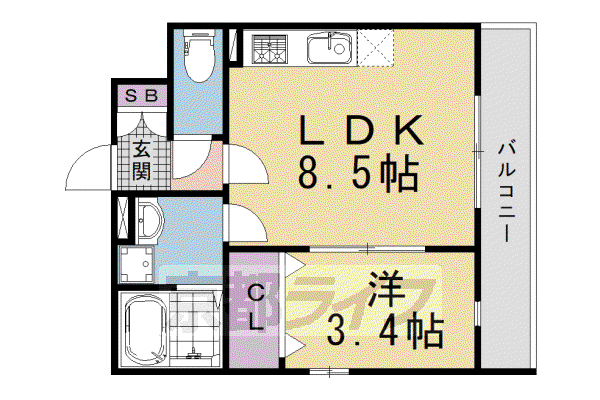 近鉄京都線 近鉄丹波橋駅 徒歩3分 3階建 築1年