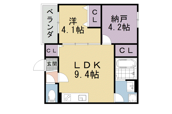 京都市東西線 東野駅(京都) 徒歩6分 3階建 築1年(1SLDK/3階)の間取り写真