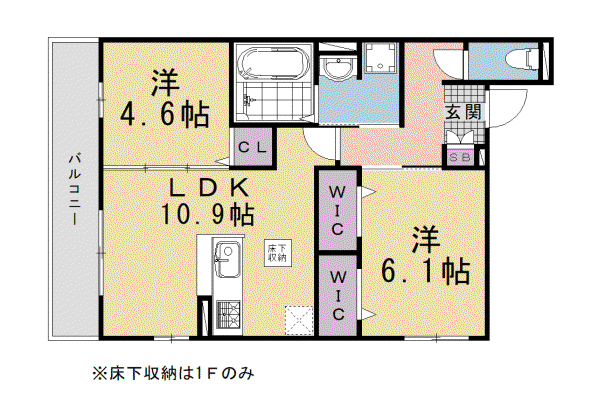 京都市烏丸線 くいな橋駅 徒歩3分 3階建 新築(2LDK/3階)の間取り写真