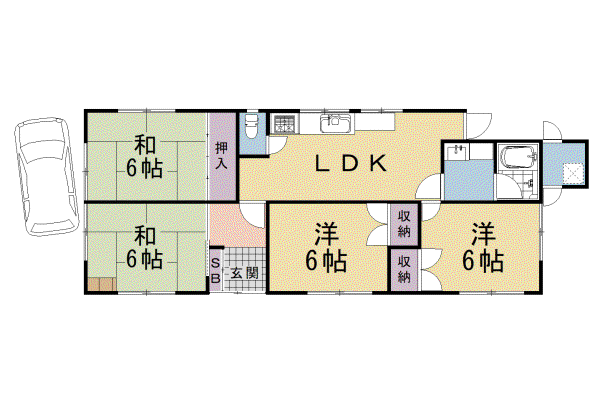 阪急電鉄京都線 桂駅 徒歩7分 1階建 築35年
