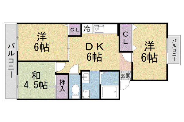 京阪電気鉄道京阪線 樟葉駅 徒歩18分 2階建 築33年