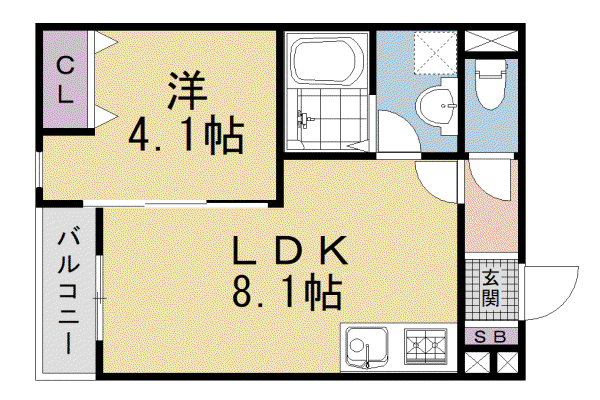 東海道本線 京都駅 徒歩20分 3階建 新築(1LDK/3階)の間取り写真