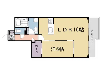 コスモワンダータウン(1LDK/1階)の間取り写真