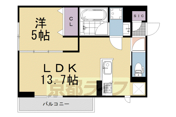 阪急電鉄京都線 西向日駅 徒歩13分 3階建 新築(1LDK/1階)の間取り写真