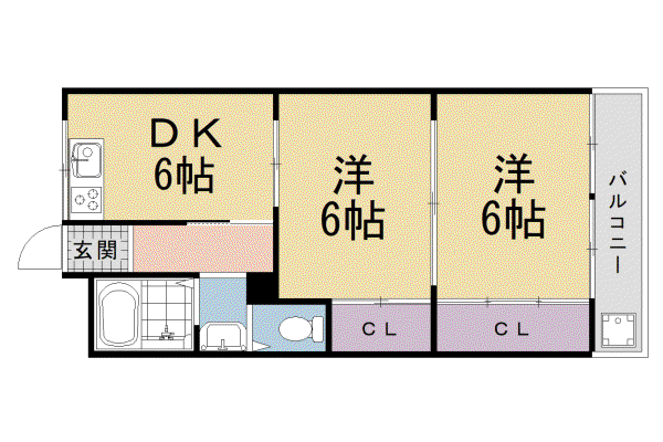 片町線 長尾駅(大阪) 徒歩14分 4階建 築49年