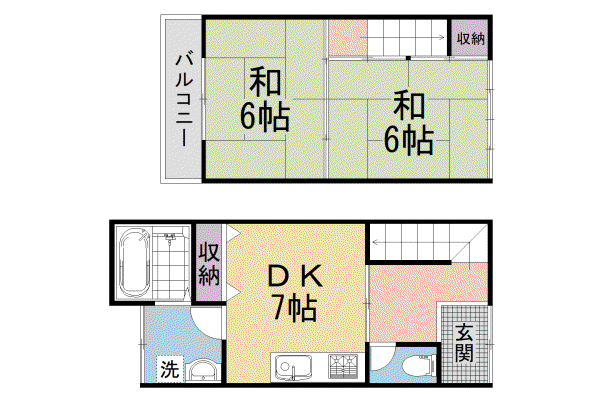 叡山電鉄 茶山・京都芸術大学駅 徒歩23分 2階建 築43年
