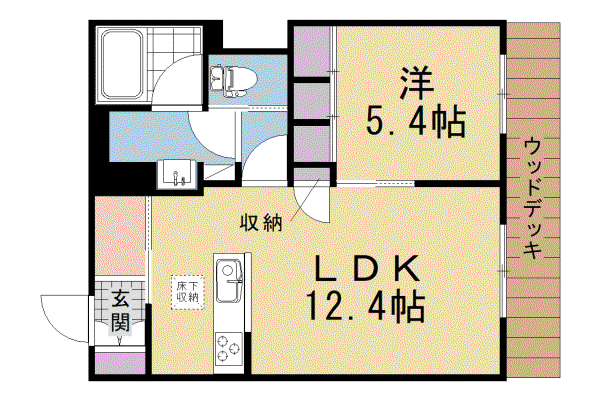 京阪電気鉄道京阪線 伏見桃山駅 徒歩2分 3階建 新築(1LDK/1階)の間取り写真