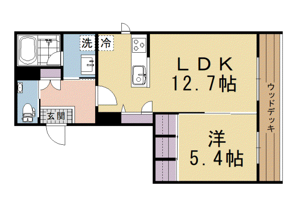 京阪電気鉄道京阪線 伏見桃山駅 徒歩2分 3階建 新築(1LDK/1階)の間取り写真