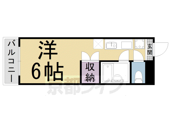 メゾンハウス2(ワンルーム/3階)の間取り写真