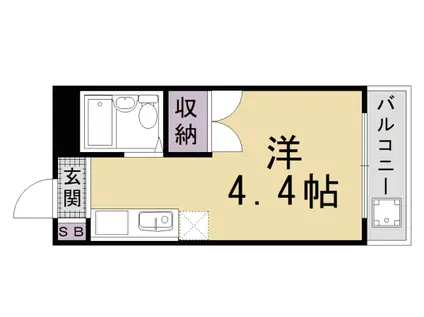 フォレストハウス(1K/2階)の間取り写真