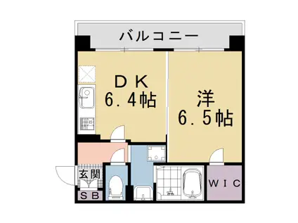阪急電鉄京都線 西院駅(阪急) 徒歩15分 11階建 築19年(1DK/5階)の間取り写真