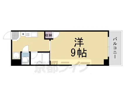 ラフィーネ四条堀川(1K/5階)の間取り写真