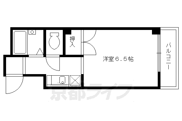 PASTORAL EDEN-ONE(1K/5階)の間取り写真