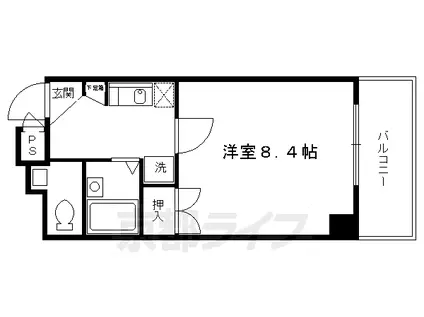 ヴォール・ベハーゲン(1K/4階)の間取り写真