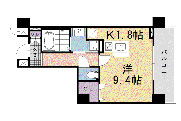 阪急電鉄京都線 大宮駅(京都) 徒歩5分 11階建 築22年(1K/10階)の間取り写真