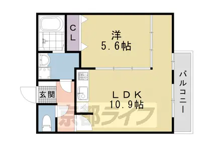 KEN&LALA(1LDK/3階)の間取り写真