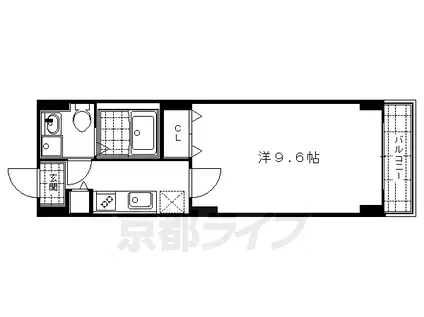 プリモフィオーレ室町(1K/5階)の間取り写真