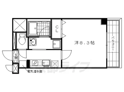 リテラ竹屋町(1K/5階)の間取り写真