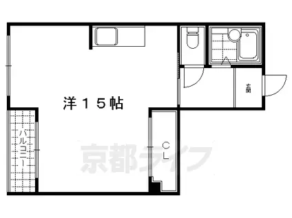 サニーハイツ(ワンルーム/3階)の間取り写真