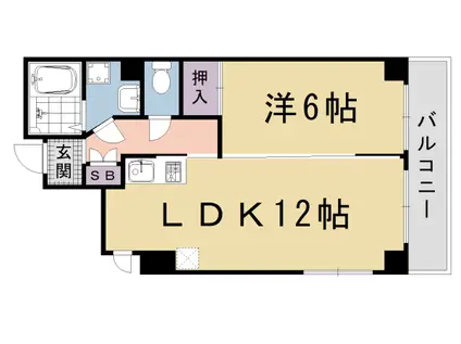 京都市烏丸線 五条駅(京都市営) 徒歩2分 11階建 築19年(1LDK/8階)の間取り写真